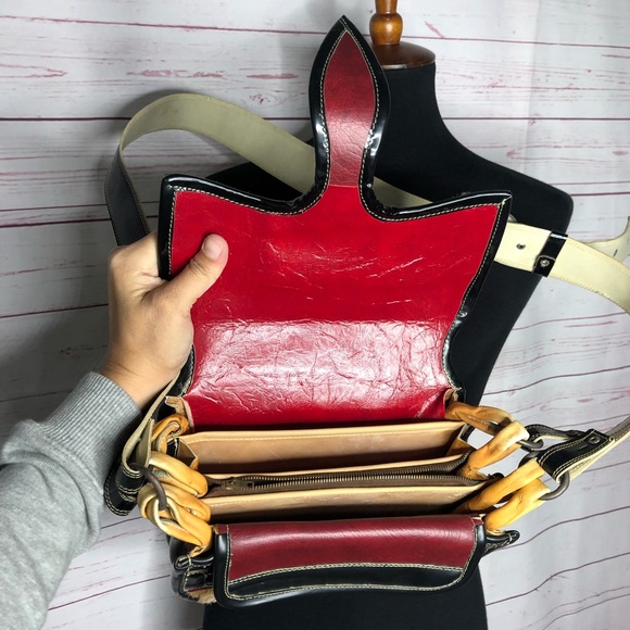 Vintage 70’s Jerico Calf Hair & Leather Crossbody - Picture 11 of 12